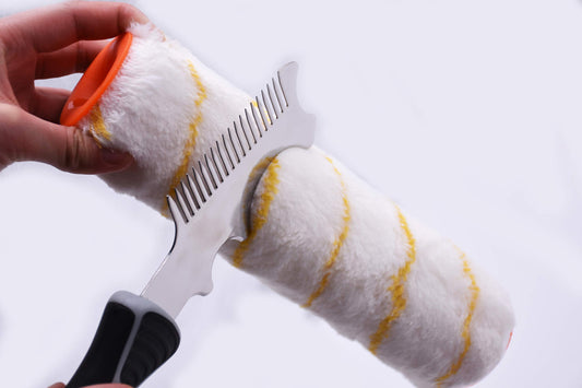 ROLLINGDOG 4 in 1 Paint Brush Comb - Paint Brush Roller Cleaner Tool,Heavy Weighted for Sufficient Cleaning and Maintaining Your Paintbrushes and Rollers