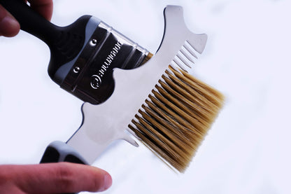 ROLLINGDOG 4 in 1 Paint Brush Comb - Paint Brush Roller Cleaner Tool,Heavy Weighted for Sufficient Cleaning and Maintaining Your Paintbrushes and Rollers